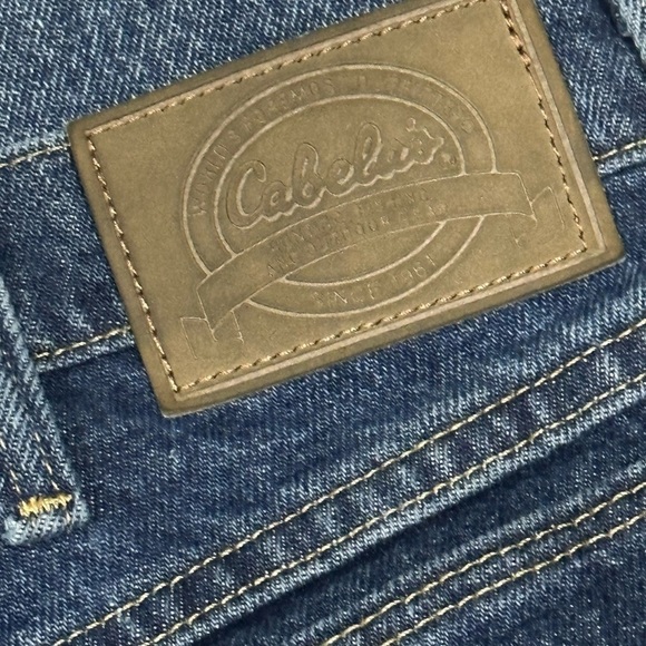 👖🏞 CABELA'S Men’s Straight Blue Jeans | Classic Outdoor Fit | VTG 1990s–2000s - Picture 4 of 5